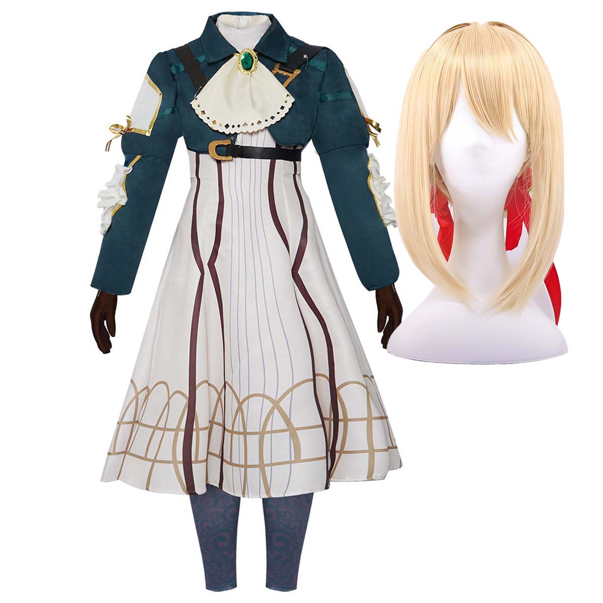 Violet Evergarden Dress - Fantasia ou peruca de cosplay de