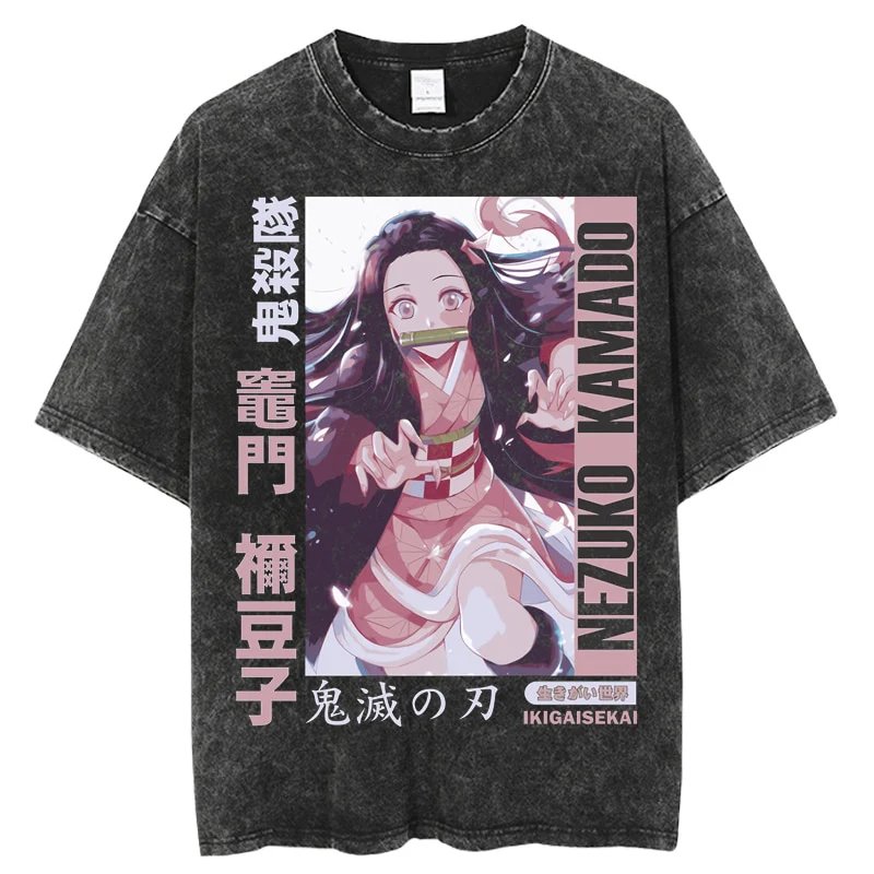 Anime Cosplay Nezuko - Harajuku anime demon slayer nezuko vintage