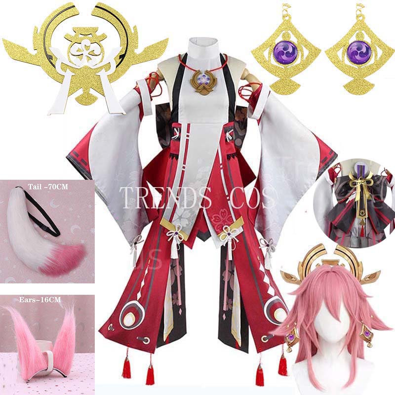 Violet Evergarden Dress - Yae miko conjunto completo guuji yae