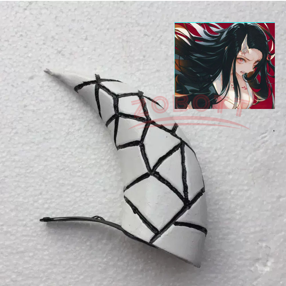 Anime Cosplay Nezuko - Acessório de Cosplay Nezuko com Chifres