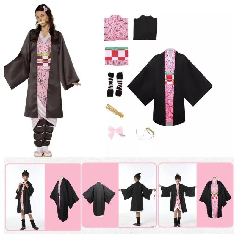 Anime Cosplay Nezuko - Halloween anime kamado nezuko cosplay traje