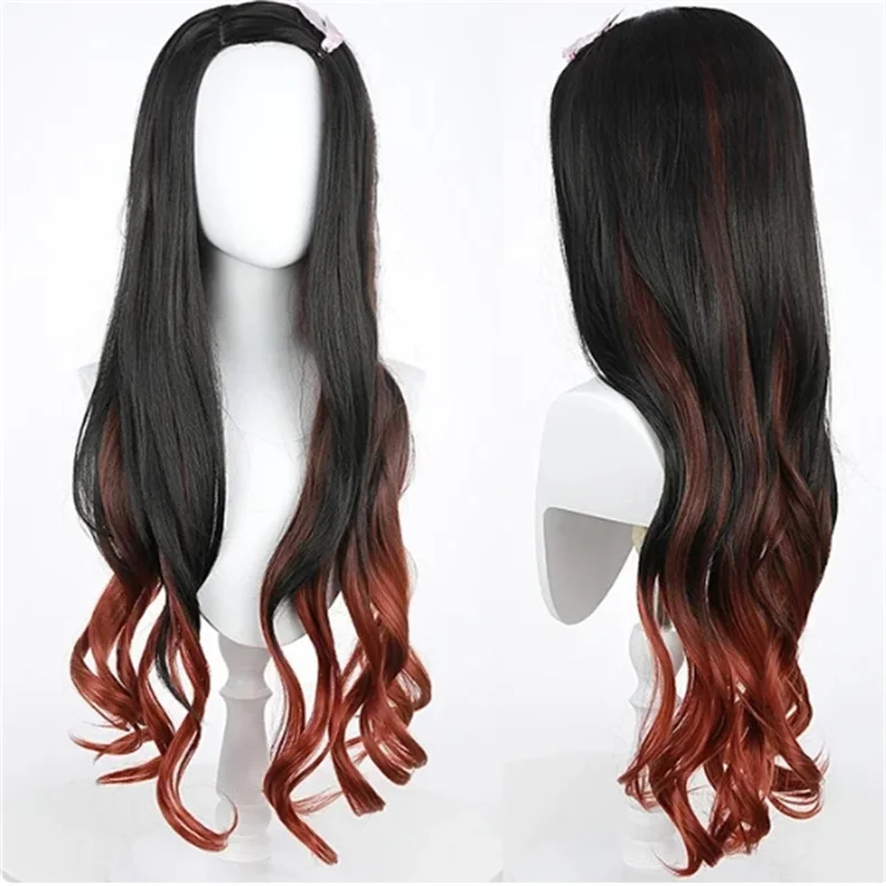 Anime Cosplay Nezuko - 2025halloweenKimetsu Kamado Nezuko Cosplay perruque résistant