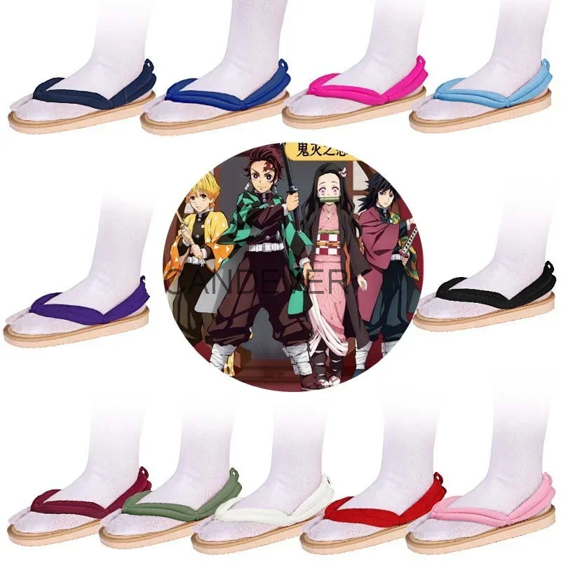 Anime Cosplay Nezuko - Anime cosplay tanjitou kamado nezuko geta