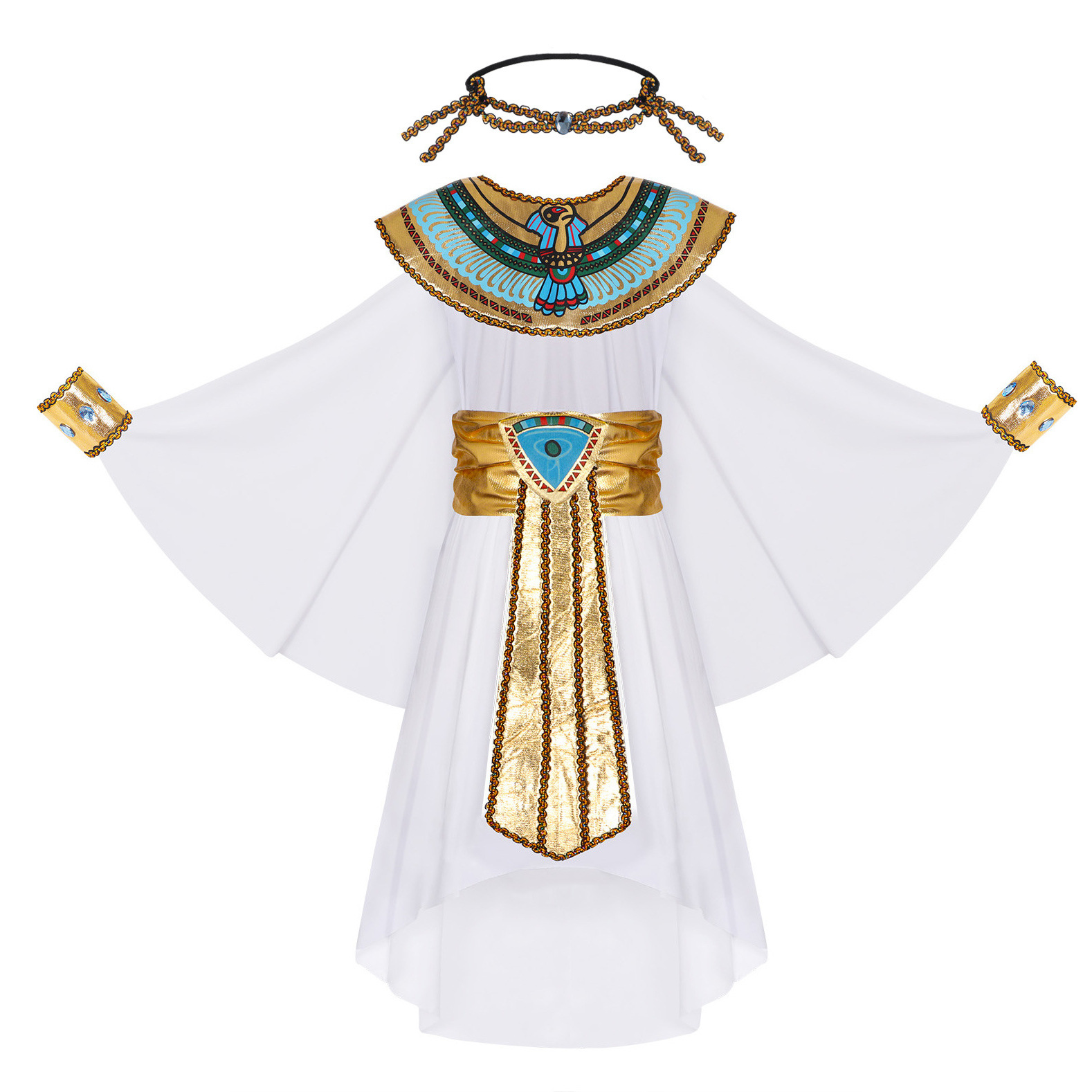 Egypt Cosplay Anime - Fantasia de Cleópatra para Crianças, Meninos