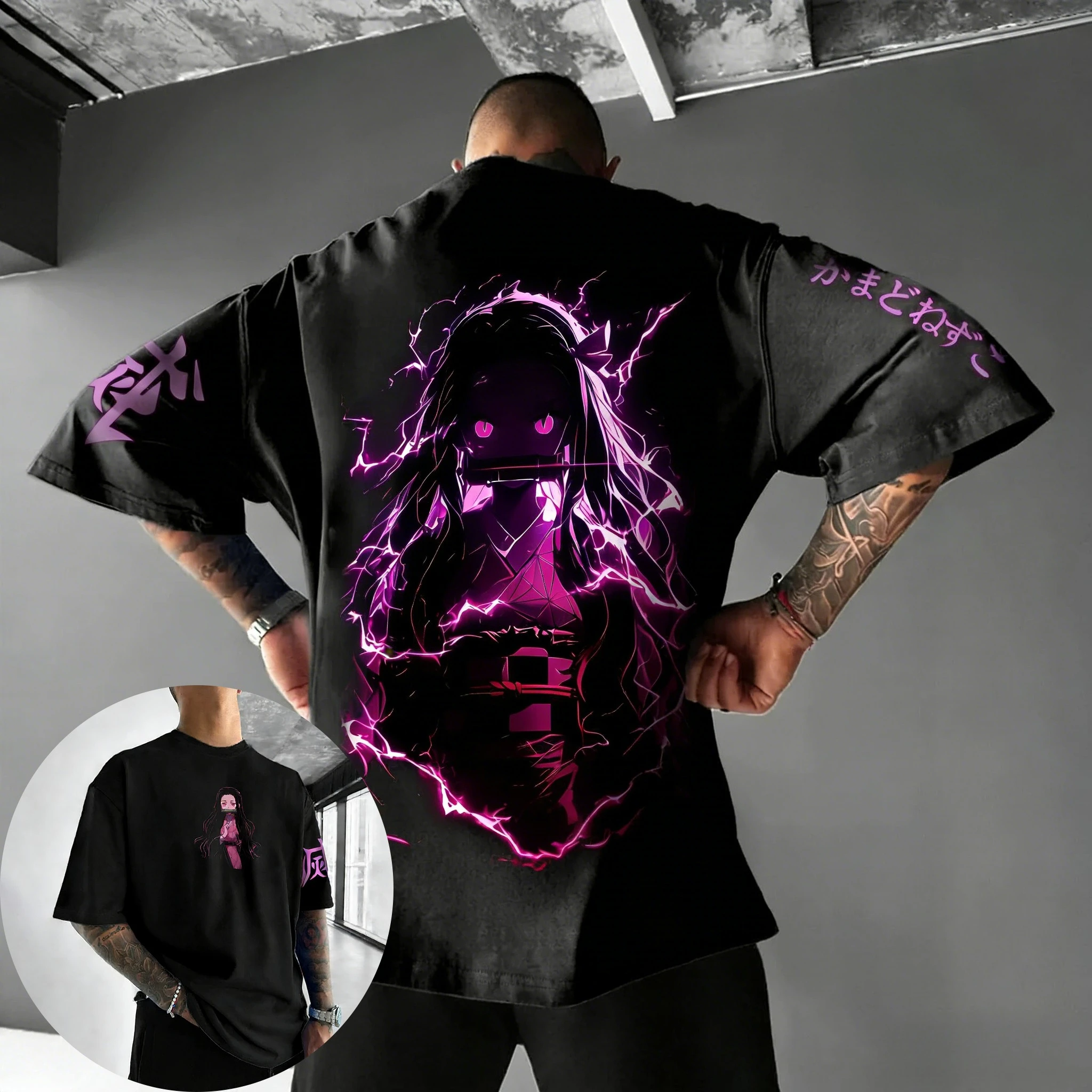 Anime Cosplay Nezuko - Camiseta de Verão Demon Slayer 2026