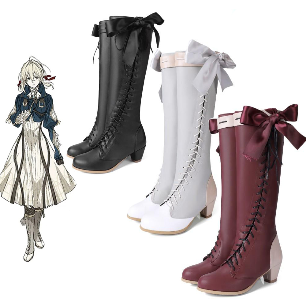 Violet Evergarden Dress - Sapatos de Cosplay de Personagens do