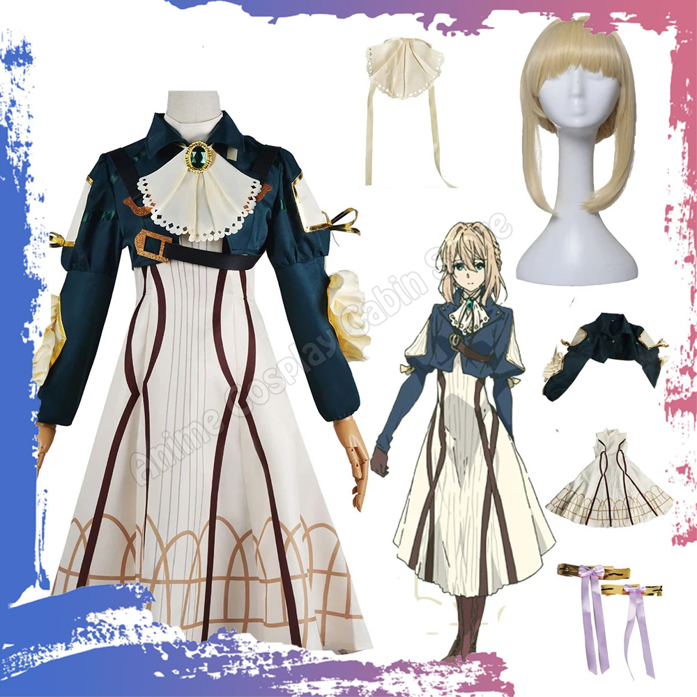 Violet Evergarden Dress - Fantasia de Cosplay Anime Violet Evergarden