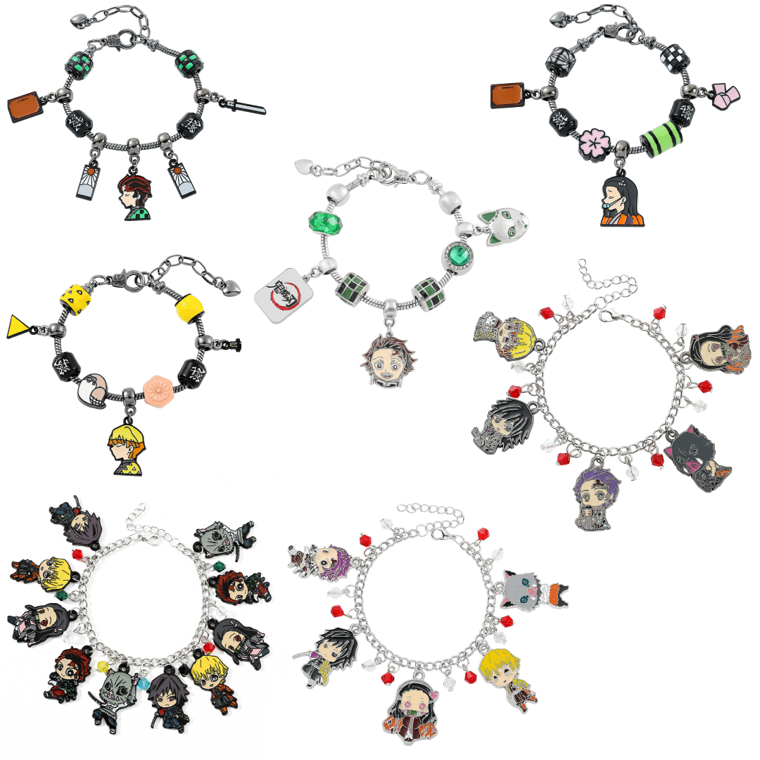 Anime Cosplay Nezuko - Pulseira Charm Anime Demon Slayer Kimetsu