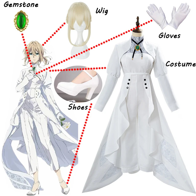 Violet Evergarden Dress - Anime violeta evergarden cosplay eternidade e