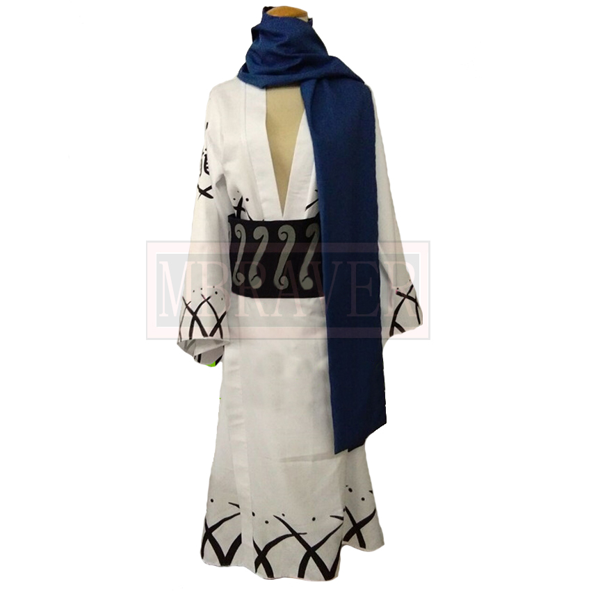 Anime Cosplay Kimono - Samurai ryuma azul branco quimono cosplay