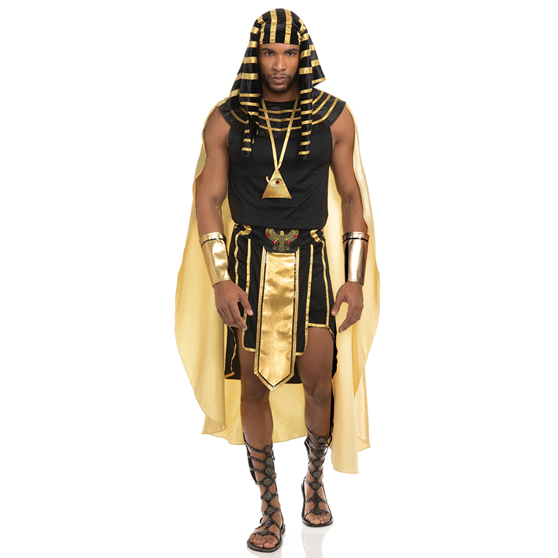 Egypt Cosplay Anime - Conjunto de fantasia egípcia masculina, 7