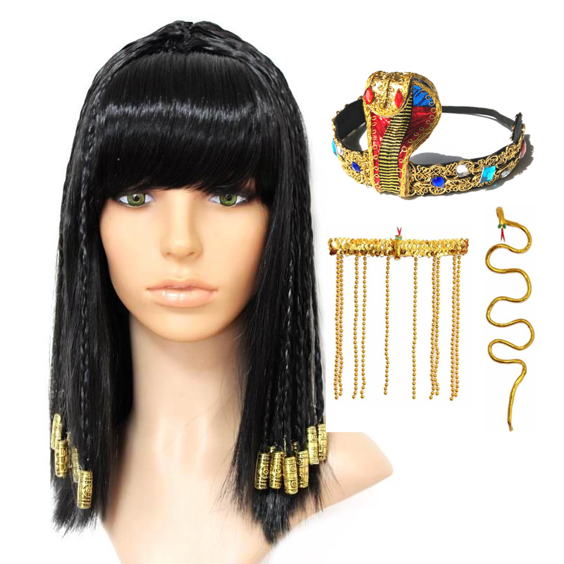 Egypt Cosplay Anime - Cleópatra Egito Rainha Cosplay Peruca, Cabelo