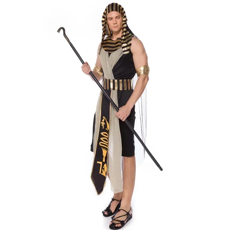 Egypt Cosplay Anime - Fantasia de Faraó Adulto, Traje de