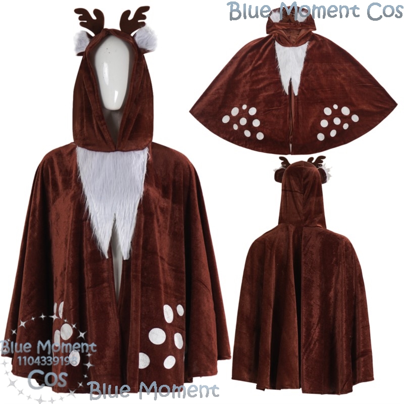 Anime Cosplay Event 2025 - Capa de alce marrom 2025 natal
