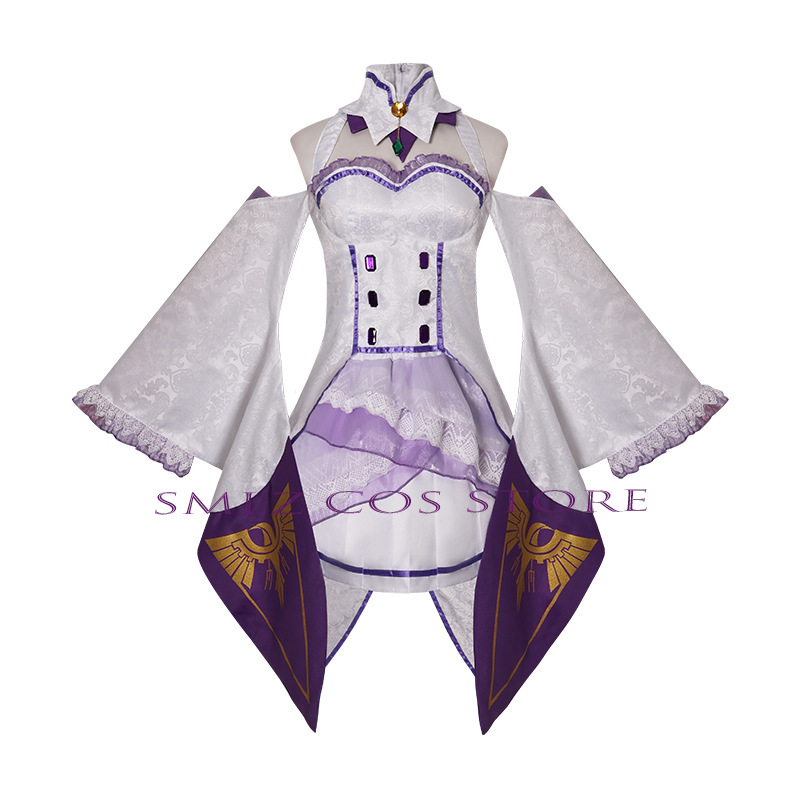 Fantasia de Cosplay Emilia do  - Anime Cosplay Dress For Women avaliação e preço