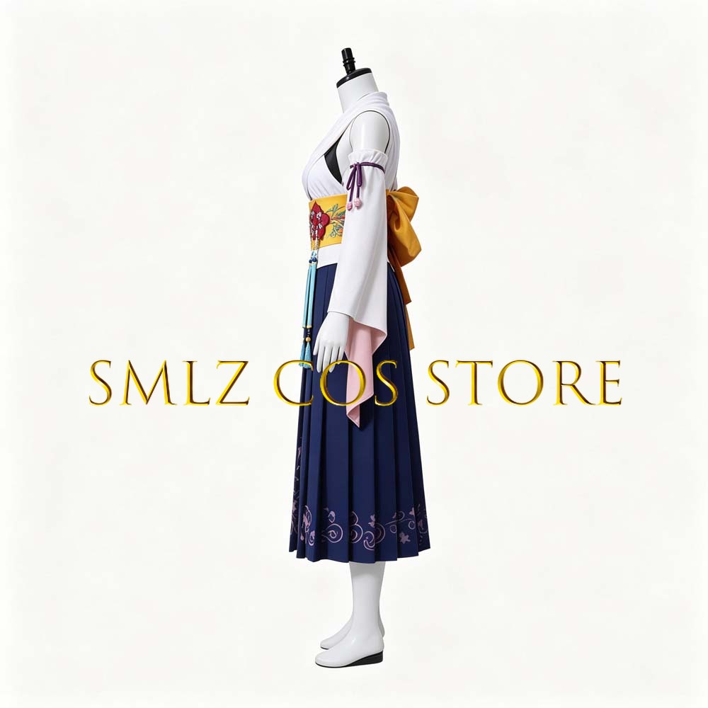 Fantasia Cosplay Yuna FF10 X S - Anime Cosplay Kimono avaliação e preço